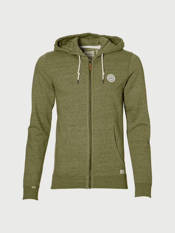 Mikina O´Neill Lm Jacks Base Zip Hoodie Zelená
