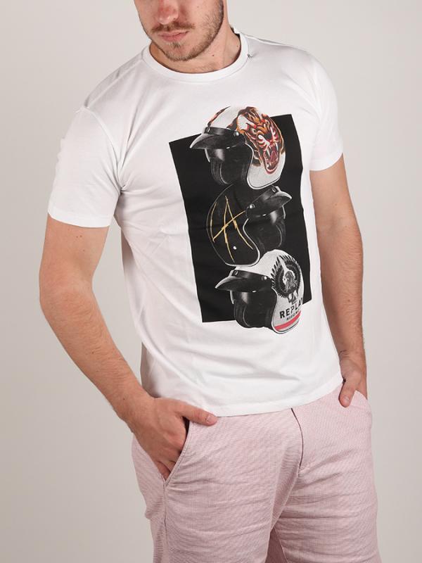 Tričko Replay M3418 T-Shirt Bílá
