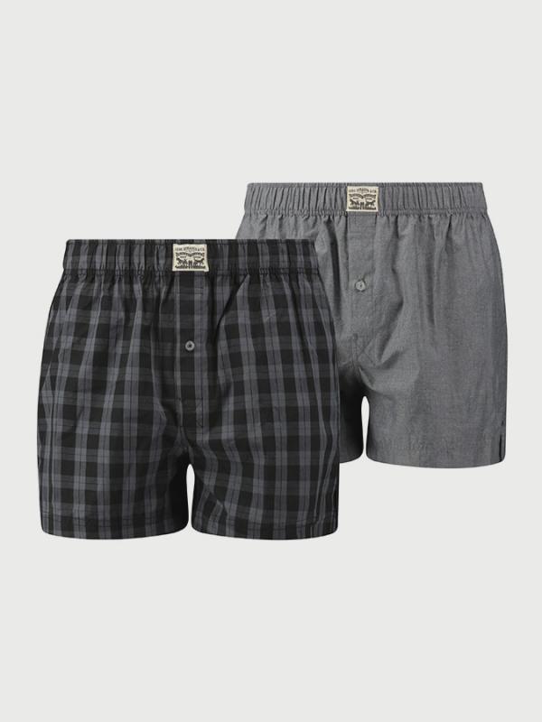 Trenýrky LEVI'S 300Ls Plaid Woven Boxer 2 Pack Barevná