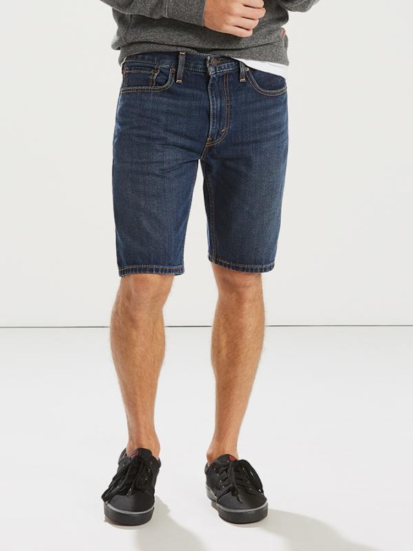 Kraťasy LEVI'S 502 Taper Hemmed Short On The Roof Modrá