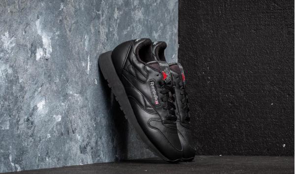 Reebok Classic Leather Black/ Carbon/ Red