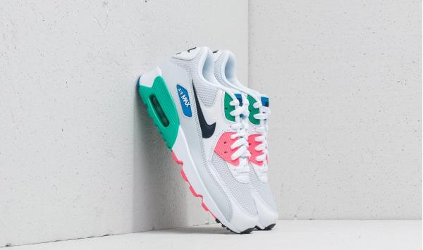 Nike Air Max 90 Mesh (GS) White/ Obsidian-Pure Platinum
