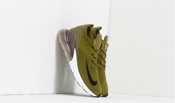 Nike Air Max 270 Flyknit Olive Flak/ Black-Sepia Stone