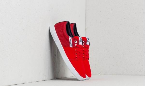 Supra Stacks II Risk Red/ Navy-White