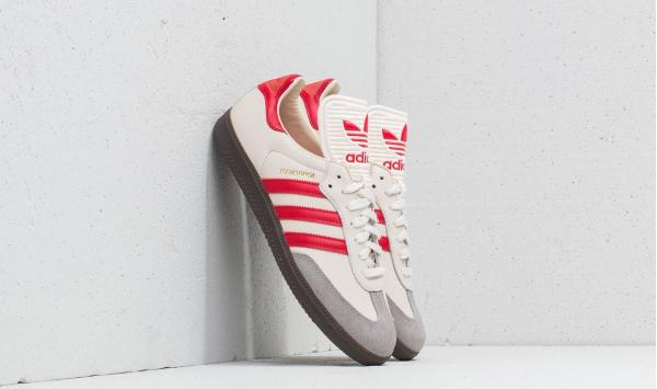 adidas Samba Classic OG Core White/ Scarlett Red/ Green Night