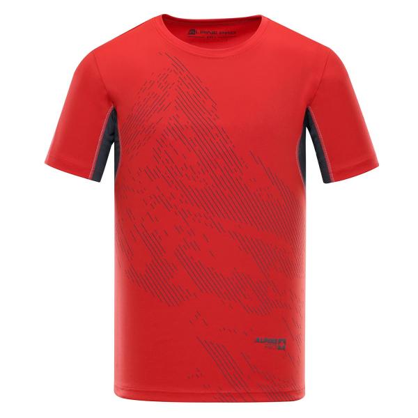ALPINE PRO HETT 2 ORANŽOVÁ / ČERVENÁ Pánské Triko M