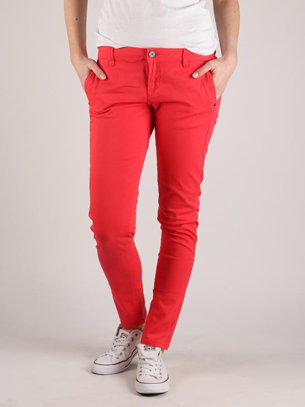 Kalhoty Terranova Pantalone Červená