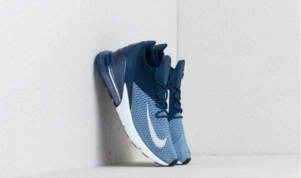 Nike Air Max 270 Flyknit Work Blue/ White-Brave Blue