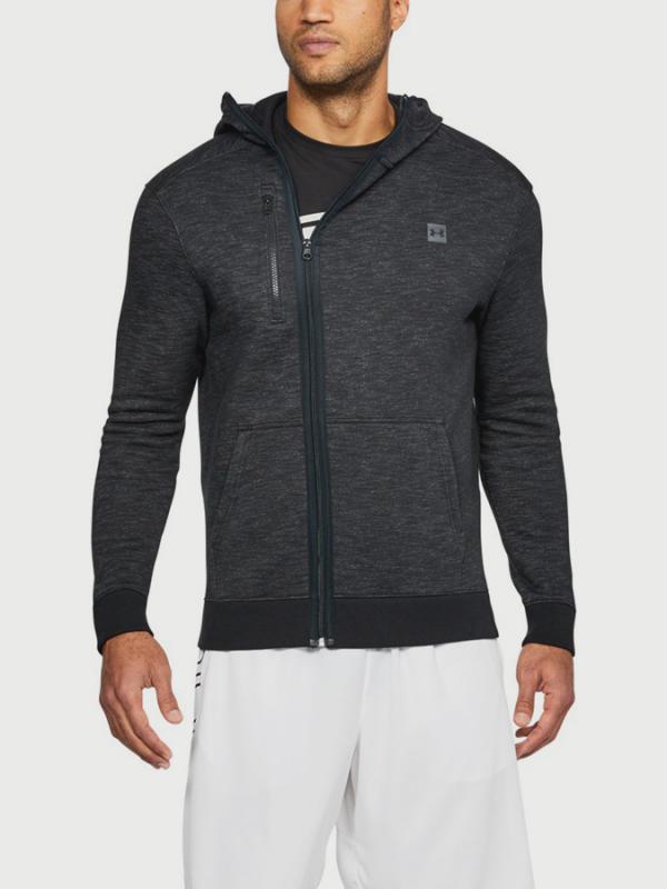 Mikina Under Armour Baseline Fz Hoodie Černá