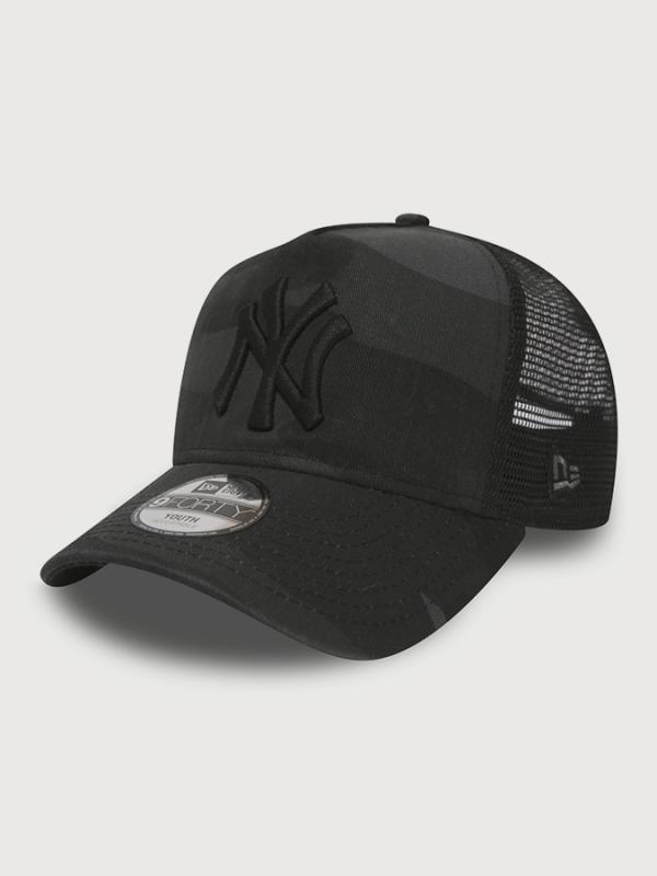 Kšiltovka New Era 940K MLB Af trucker washd camo truck kids NEYY Černá