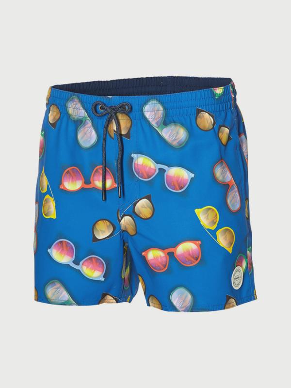 Boardshortky O´Neill Pm Mid Vert Art Shorts Modrá