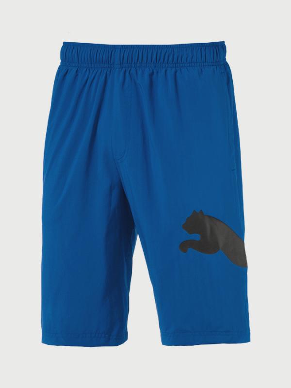 Kraťasy Puma ESS Big Cat Woven Shorts 10\" Modrá