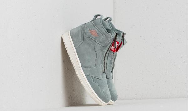 Air Jordan 1 High Zip Wmns Mica Green/ Metallic Red Bronze