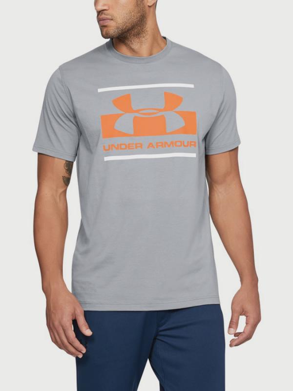 Tričko Under Armour Blocked Sportstyle Logo Šedá
