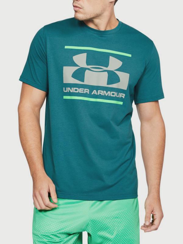 Tričko Under Armour Blocked Sportstyle Logo Zelená