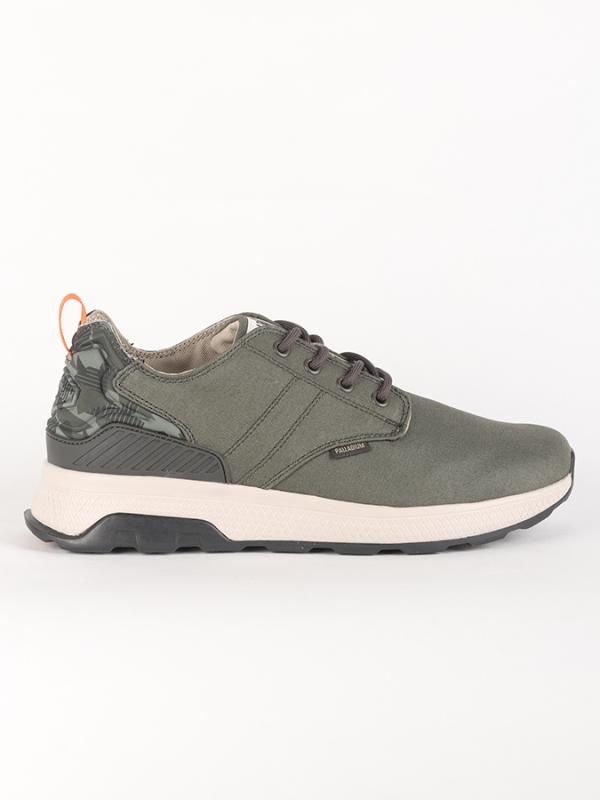 Boty Palladium Axeon Low M-Olive Night/Jungle Camo Hnědá