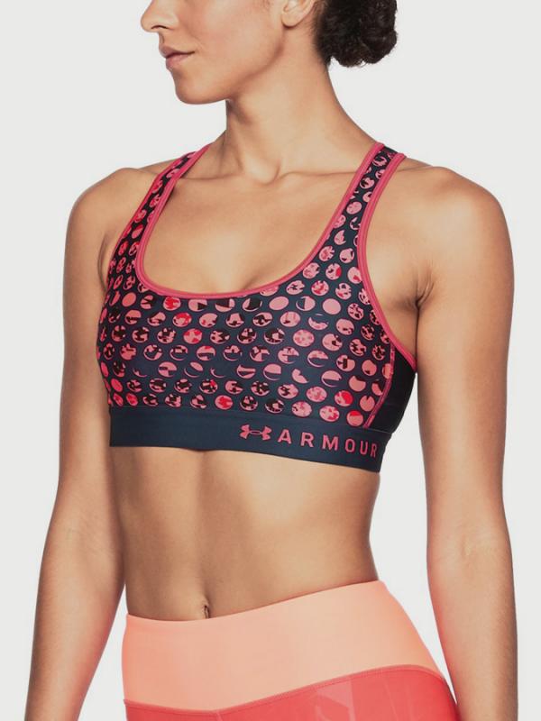 Kompresní podprsenka Under Armour Mid Crossback Print Barevná