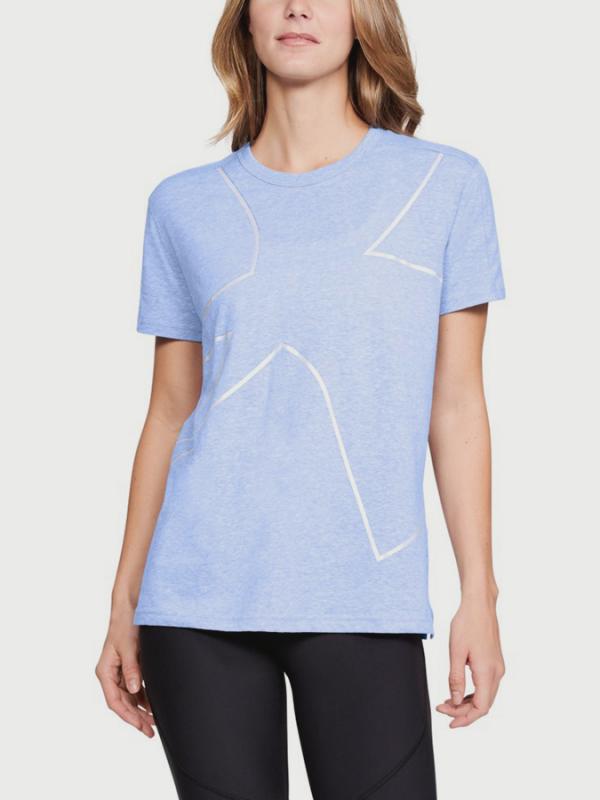 Tričko Under Armour Triblend Graphic SS Tee Modrá