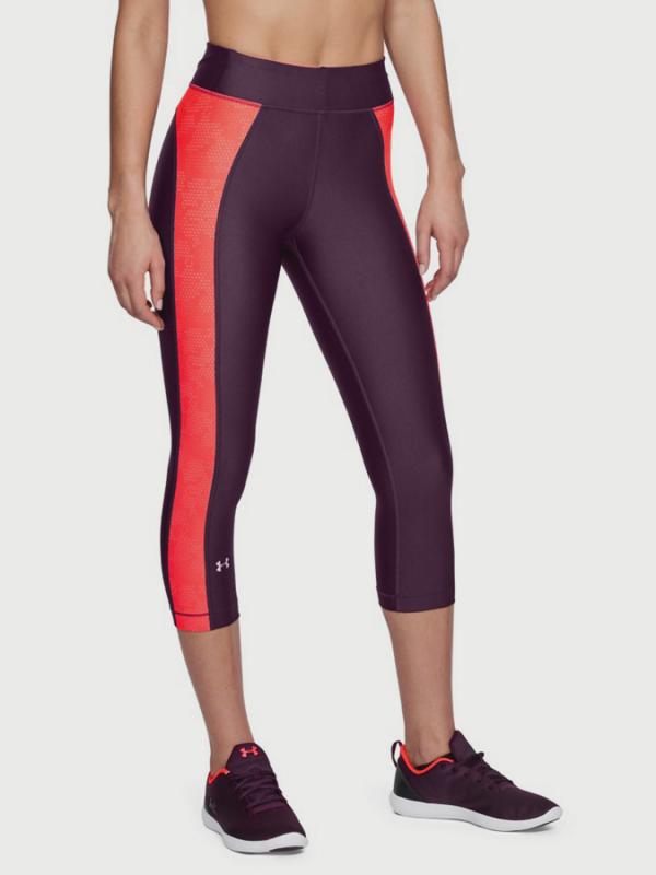 Kompresní legíny Under Armour Capri Novelty Q2 Fialová