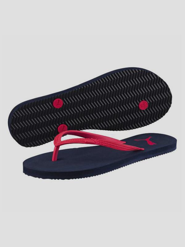 Žabky Puma First Flip Wns peacoat-rose Modrá