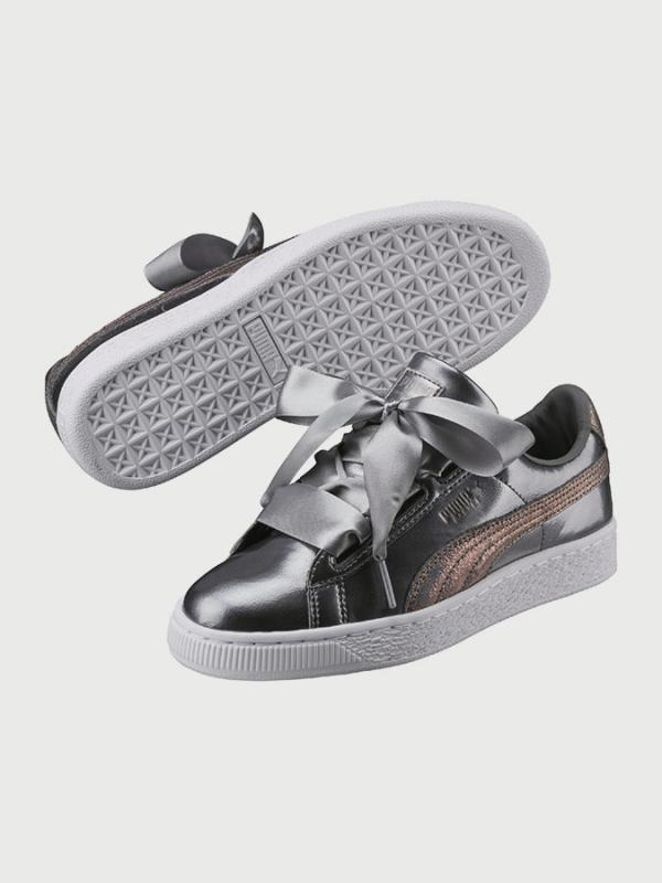 Boty Puma Basket Heart Lunar Lux Jr Černá