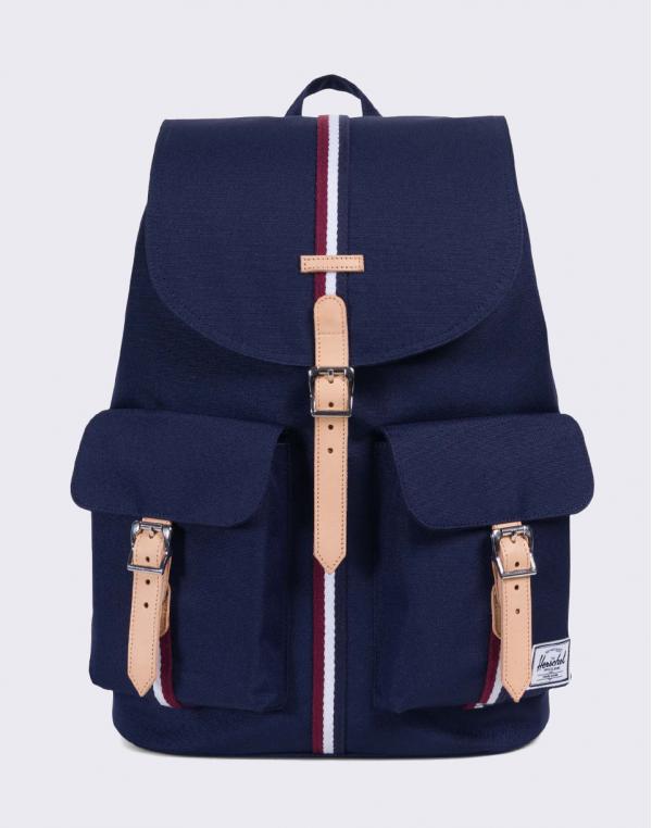 Herschel Supply Dawson Offset Peacoat/Windsor Wine/White