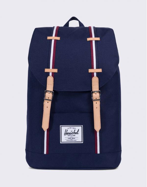 Herschel Supply Retreat Offset Peacoat/Windsor Wine/White