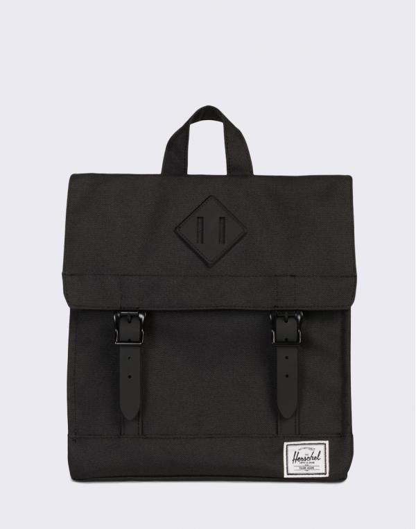 Herschel Supply Survey Kids Black/Black Rubber