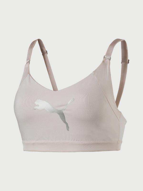 Podprsenka Puma En Pointe Logo Bra - M Béžová