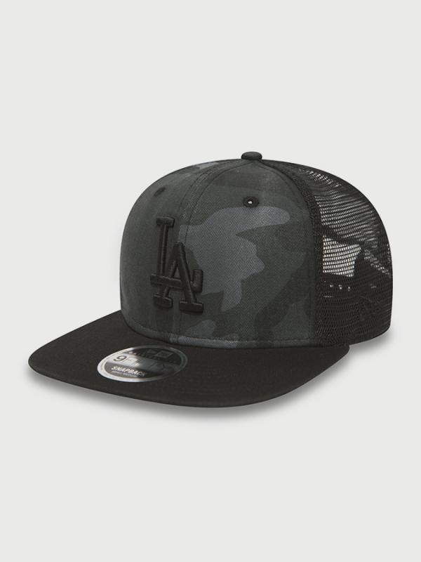 Kšiltovka New Era 950 MLB trucker washd camo snp LOSDOD Černá
