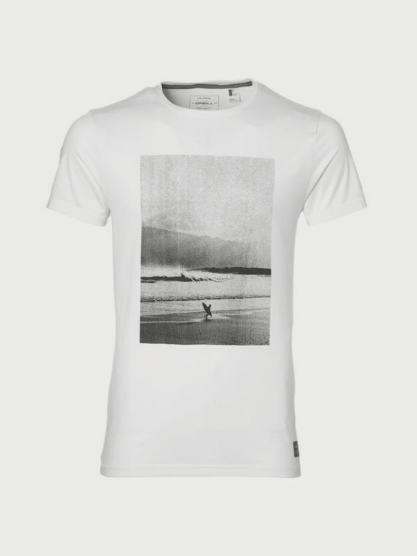 Tričko O´Neill Pm Half Dome Hybrid T-Shirt Bílá
