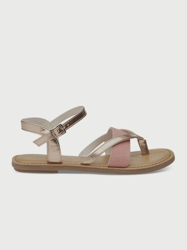 Sandály Toms Rs Gld Specchio/Hemp Wm Lexie Sand Růžová