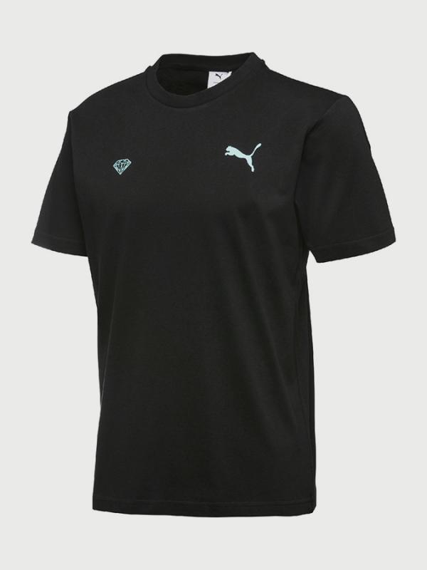Tričko Puma x DIAMOND Logo Tee Černá