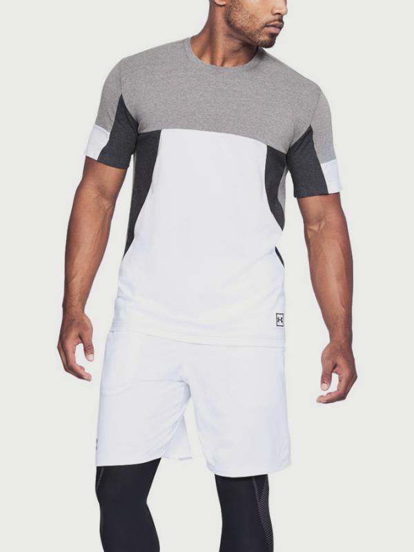 Tričko Under Armour Sportstyle Colorblock Tee Bílá