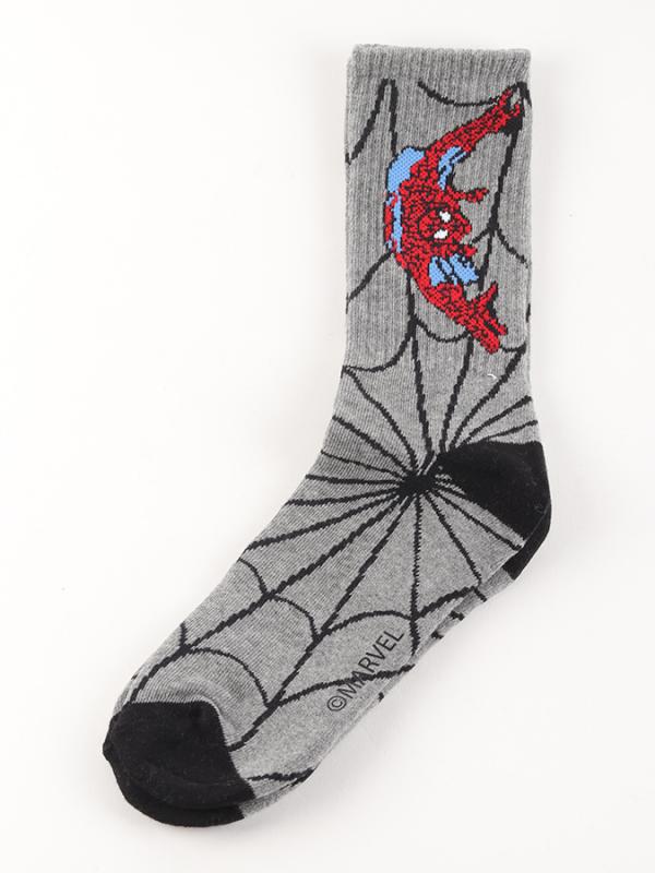 Ponožky Vans MN X (Marvel) Socks Spiderman Heather Grey Šedá