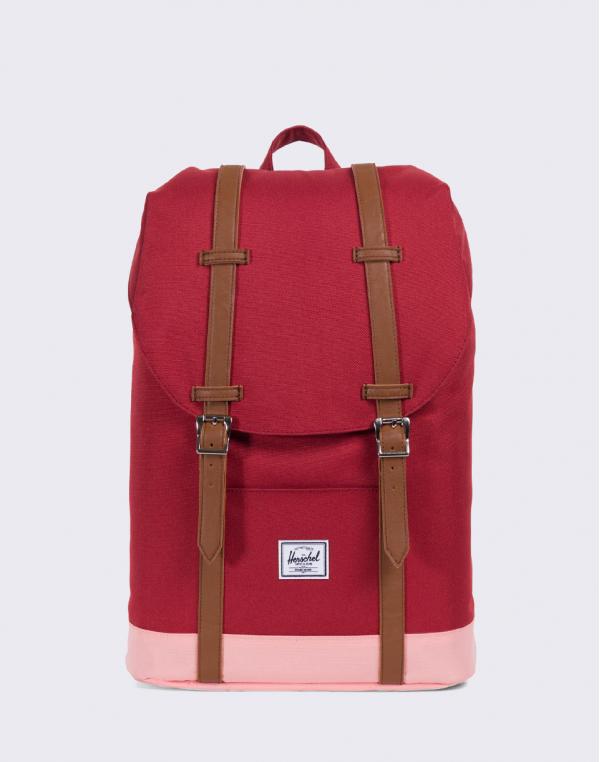 Herschel Supply Retreat Mid-Volume Brick Red/Peach