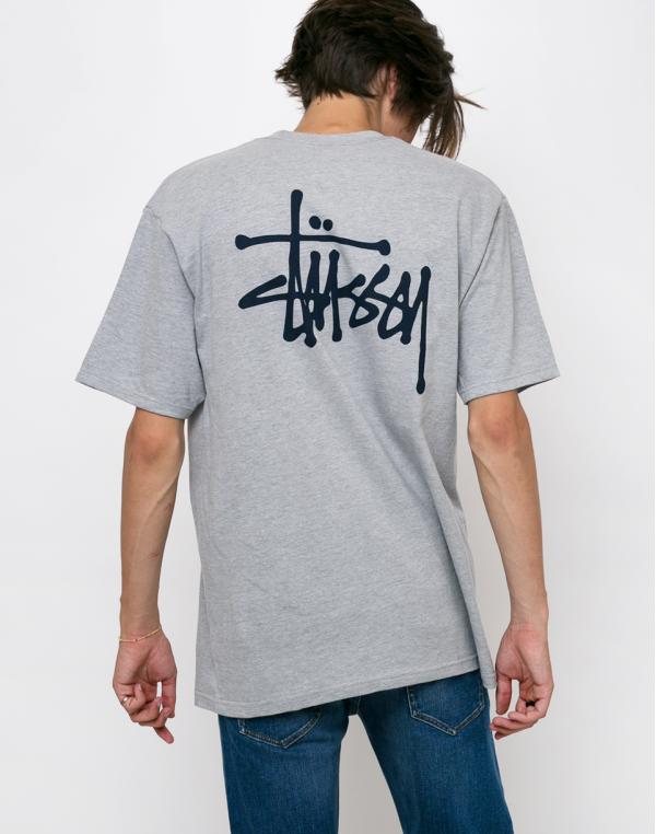 Stussy Basic Grey Heather XL