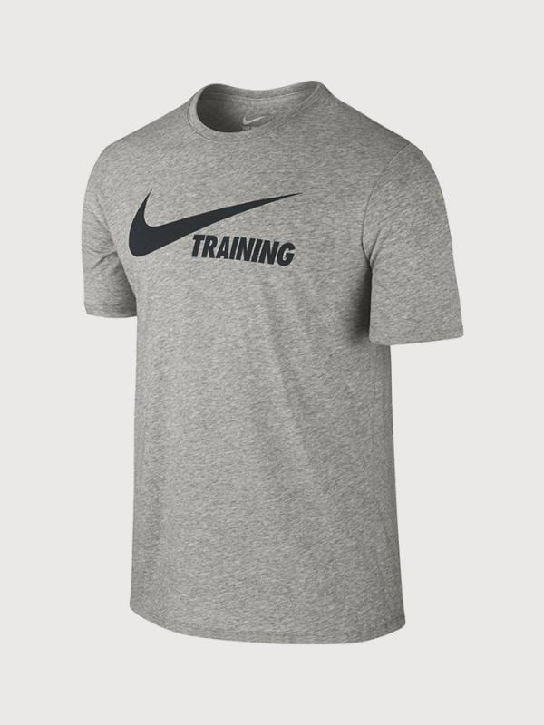 Tričko Nike Training Swoosh Tee Šedá