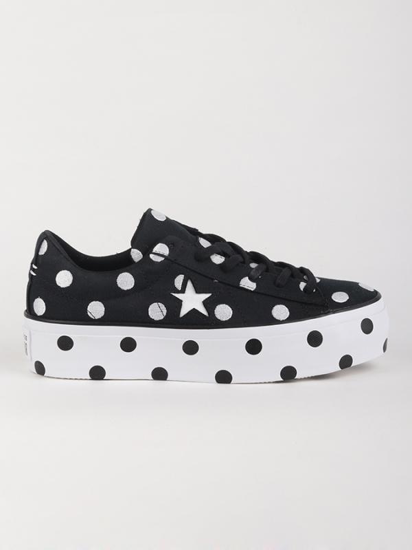 Boty Converse One Star Platform OX Černá