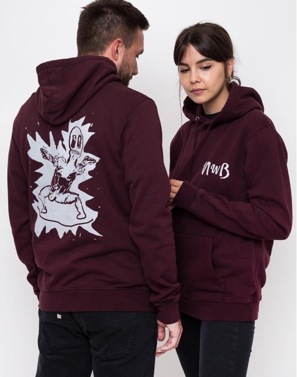 Freshlabels FL x NWB Hoodie Oxblood Red M