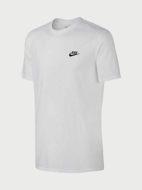 Tričko Nike M Nsw Tee Club Embrd Ftra Bílá