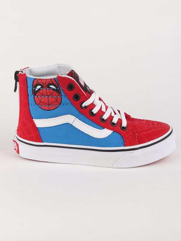 Boty Vans UY Sk8-Hi Zip (Marvel) Spider-Man/True White Barevná