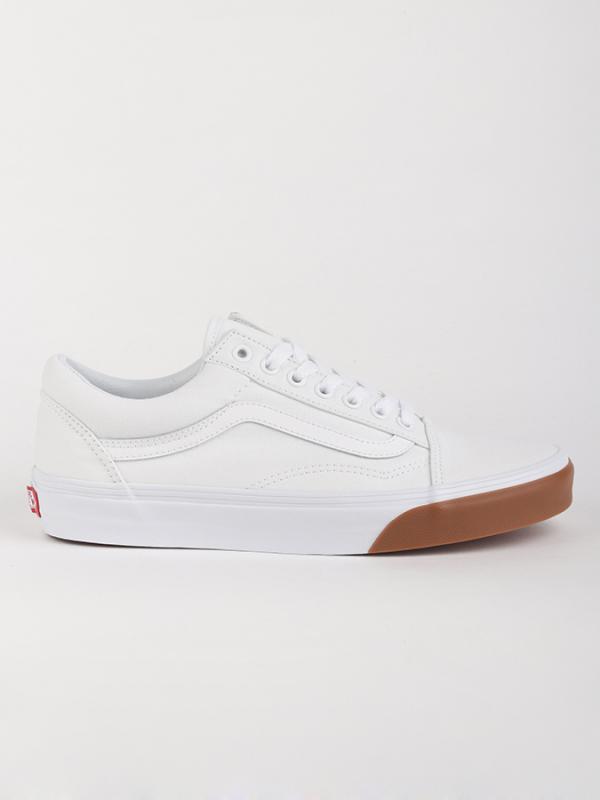 Boty Vans Ua Old Skool (Gum Bumper) Bílá