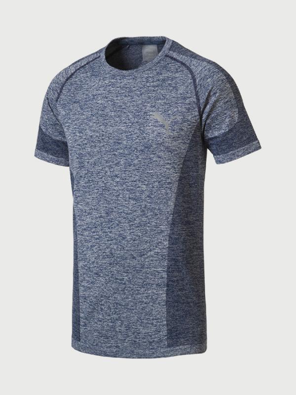 Tričko Puma evoKNIT Best Tee Modrá