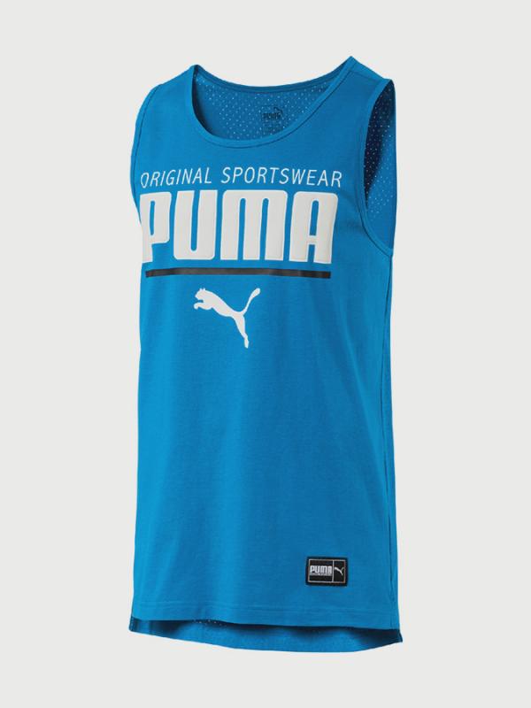 Tílko Puma STYLE Athletics Tank Modrá