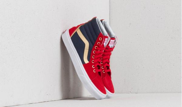 Vans SK8-Hi (Marvel) Captain Marvel/ True White