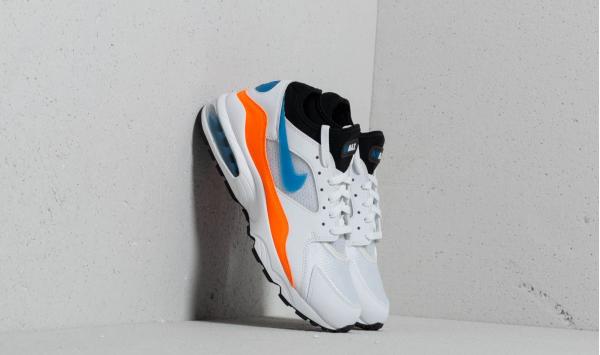 Nike Air Max 93 White/ Blue Nebula-Total Orange