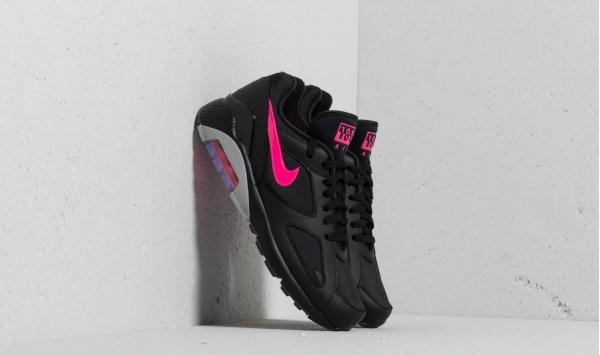 Nike Air Max 180 Black/ Pink Blast-Wolf Grey