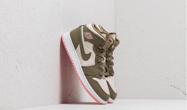 Air Jordan 1 Mid GG Trooper/ Bleached Coral