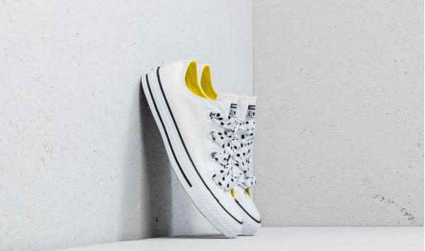 Converse Chuck Taylor All Star Big Eyelets Ox White/ Fresh Yellow/ Black